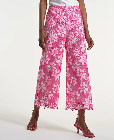 Isaac Mizrahi Women's High-Rise Straight Leg Pants