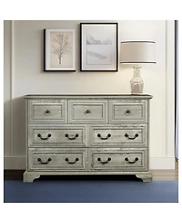 Streamdale Furniture Farmhouse Dresser 7 Drawers for Rustic Storage