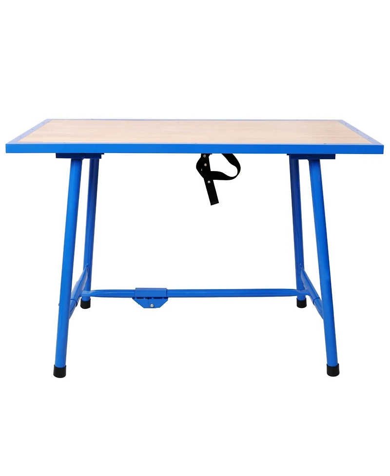 Streamdale Furniture Foldable Work Bench 660Lbs - Workshop, Garage - Blue