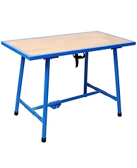 Streamdale Furniture Foldable Work Bench 660Lbs - Workshop, Garage - Blue