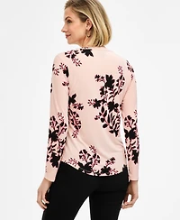 Jm Collection Women's Printed Zip Pocket Top, Macy's Exclusive