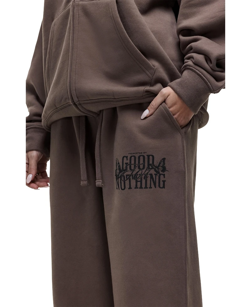 Good For Nothing Women's Dakota Taupe Relaxed Joggers
