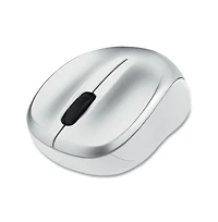 Verbatim 99777 2.4 GHz Frequency/32.8 ft Wireless Range Left/Right Hand Use Silent Wireless Blue Led Mouse - Silver