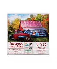 SunsOut Freedom Isn't Free 550 piece Jigsaw Puzzle for Adults Fourth of July