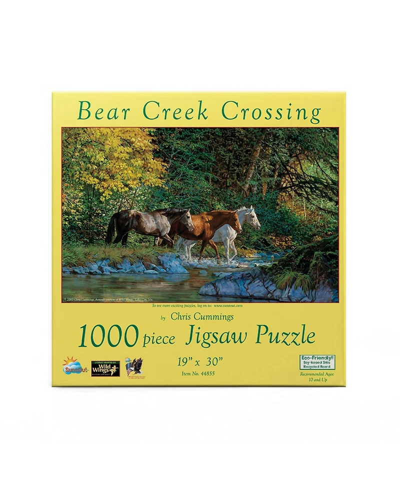 SunsOut Bear Creek Crossing 1000 piece Jigsaw Puzzle for Adults