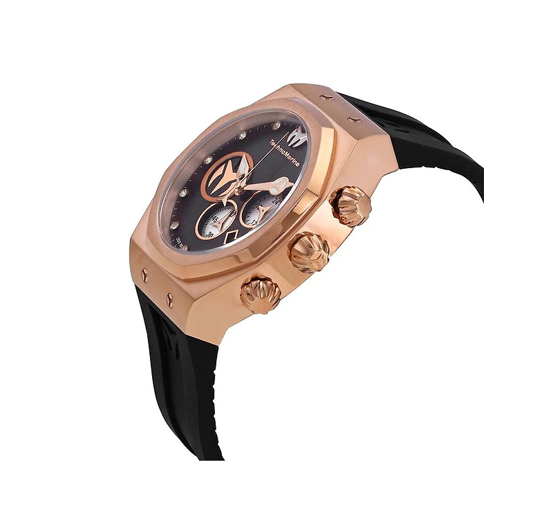 Technomarine Men's Tm-520004 Reef Quartz Chronograph Rose Gold Dial Watch