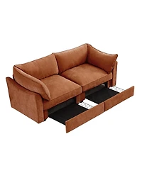 Streamdale Furniture Chenille 2-Seater Sofa with Underseat Storage
