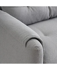 Streamdale Teddy Cotton Linen Sofa - Light Grey