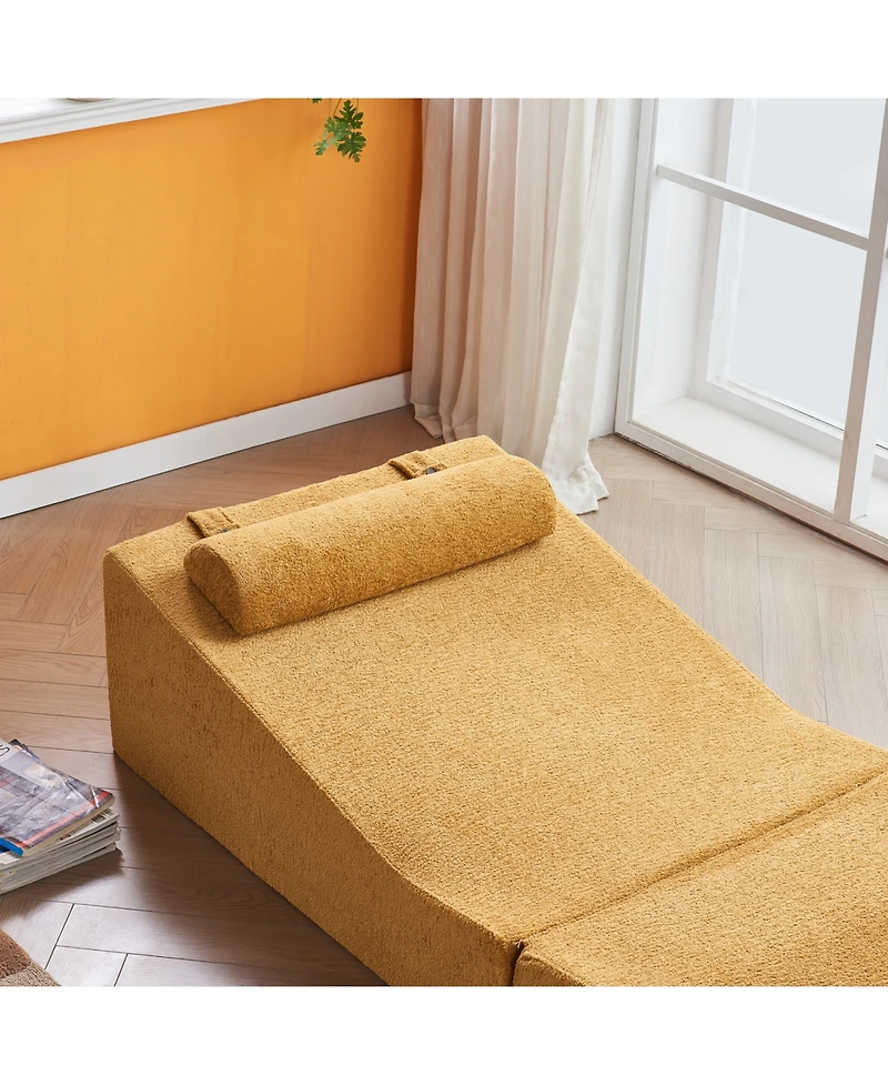 Streamdale Furniture Foldable Sponge Sofa Bed- Portable Lounger for Living Room & Bedroom