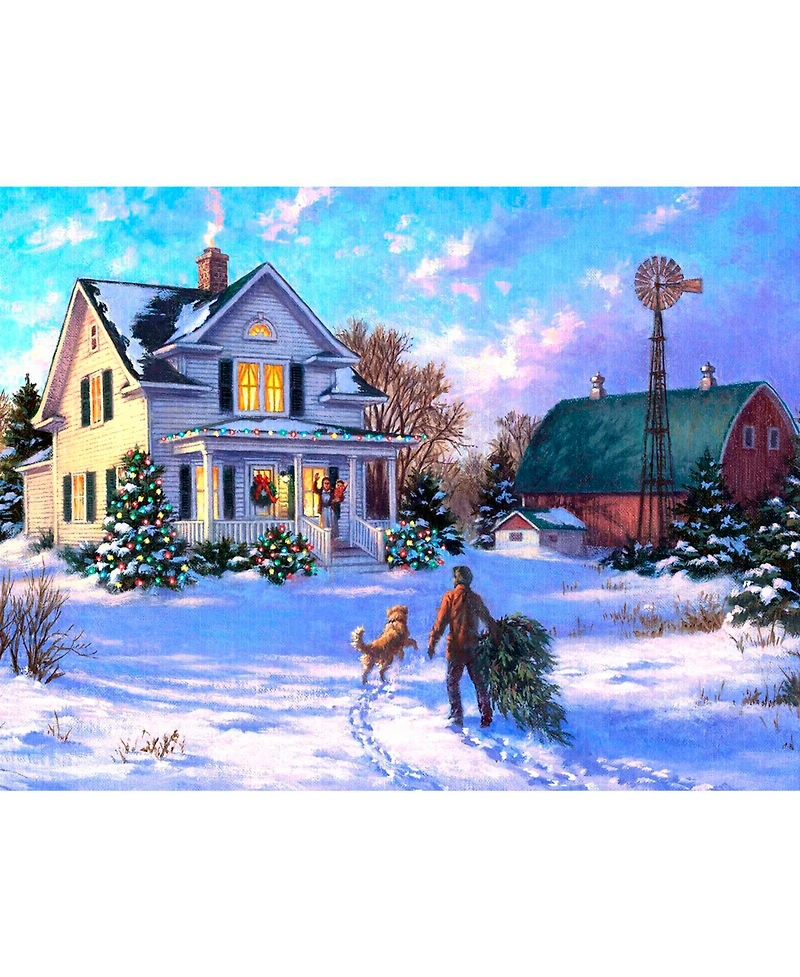 SunsOut Christmas Morning Welcome 500 piece Jigsaw Puzzle for Adults Christmas
