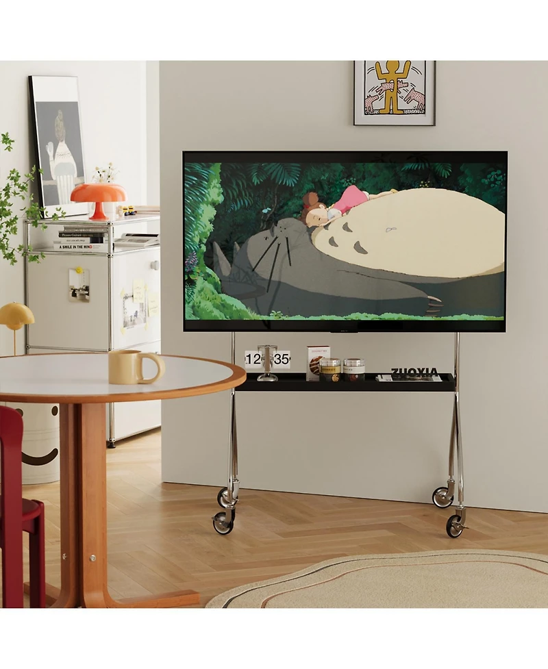 Streamdale Furniture Antique Movable Tv Stand