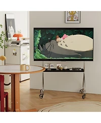 Streamdale Furniture Antique Movable Tv Stand