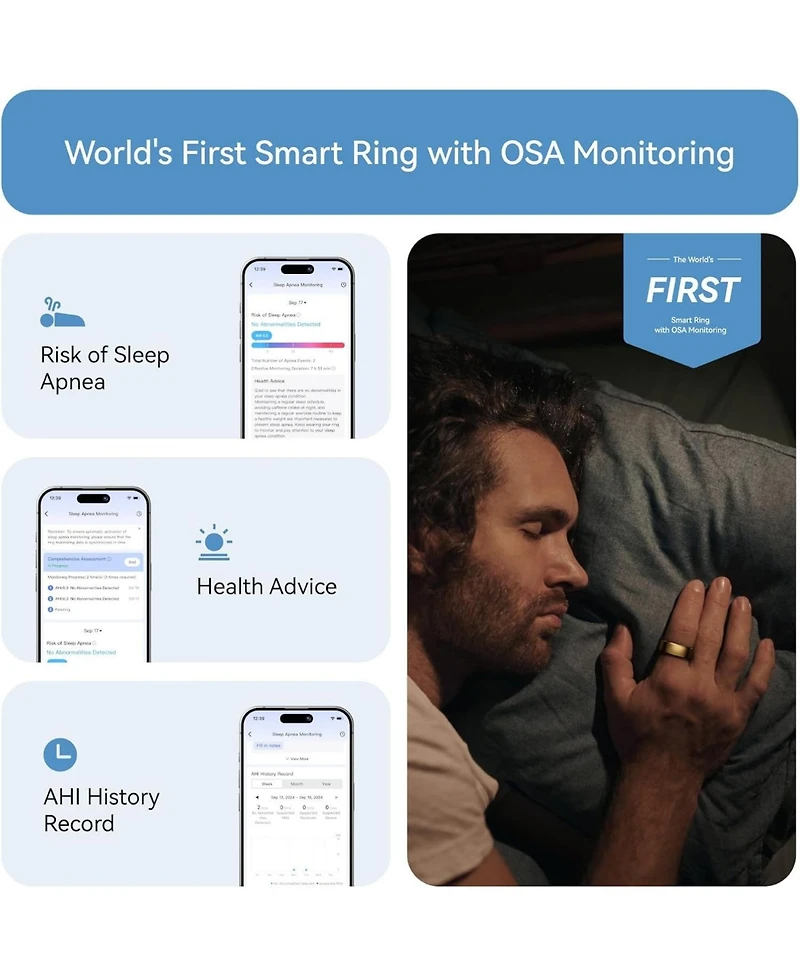 RingConn Gen 2 Smart Ring Size 9 Gold 0943 Fitness Trackers