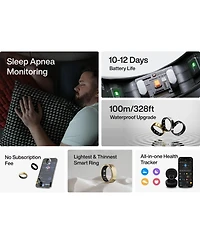 RingConn Gen 2 Size 10 Black 1001 Fitness Trackers