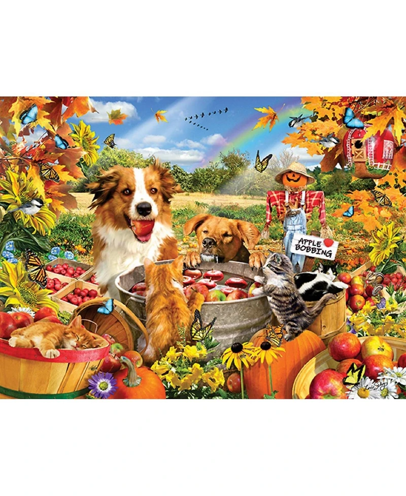 SunsOut Bobbing for Apples 300 piece Jigsaw Puzzle for Adults