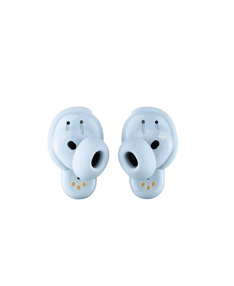 Bose QuietComfort Ultra Wireless Noise Cancelling Earbuds, Moonstone Blue, Bundle with Usb-c/Usb-a Wall Charger