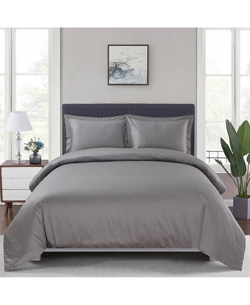 100% Viscose from Bamboo Duvet Cover Set, Full/Queen