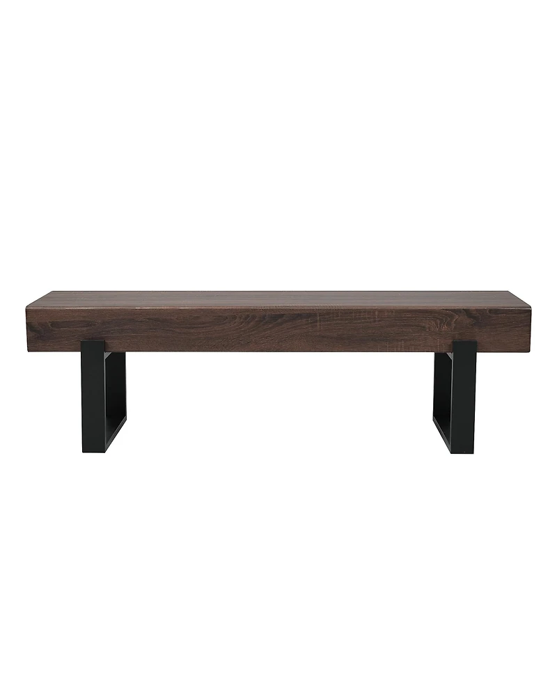 Streamdale Furniture 59" Farmhouse Dining Bench, Kitchen, Entryway, Shoe Bench