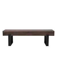 Streamdale Furniture 59" Farmhouse Dining Bench, Kitchen, Entryway, Shoe Bench
