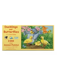 SunsOut Ducklings and Butterflies 300 piece Jigsaw Puzzle for Adults