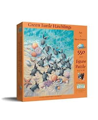 SunsOut Green Turtle Hatchlings 550 piece Jigsaw Puzzle for Adults