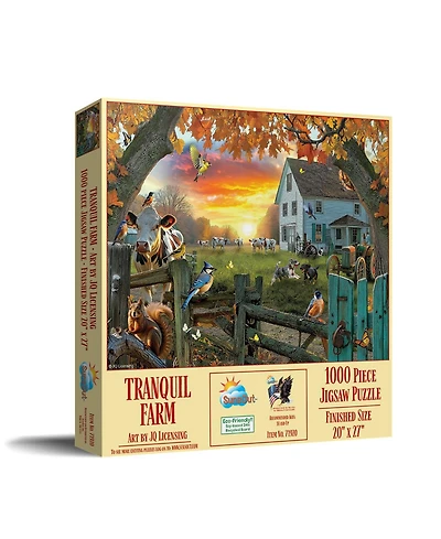 SunsOut Tranquil Farm 1000 piece Jigsaw Puzzle for Adults