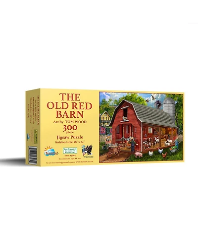 SunsOut The Old Red Barn 300 piece Jigsaw Puzzle for Adults