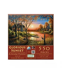 SunsOut Glorious Sunset 550 piece Jigsaw Puzzle for Adults Thanksgiving