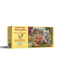 SunsOut Cats on the Farm 300 piece Jigsaw Puzzle for Adults