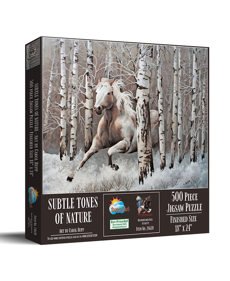 SunsOut Subtle Tones of Nature 500 piece Jigsaw Puzzle for Adults
