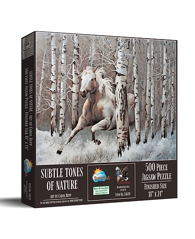SunsOut Subtle Tones of Nature 500 piece Jigsaw Puzzle for Adults