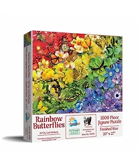 SunsOut Rainbow Butterflies 1000 piece Jigsaw Puzzle for Adults