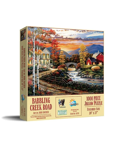 SunsOut Babbling Creek Road 1000 piece Jigsaw Puzzle for Adults