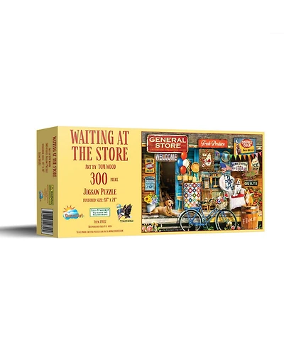SunsOut Waiting at the Store 300 piece Jigsaw Puzzle for Adults