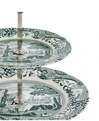 Spode Heritage Green Italian 2-Tier Cake Stand