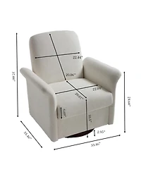 Streamdale Furniture Swivel Barrel Accent Chair