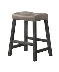 Streamdale Furniture Rustic Backless Counter Stool Set of 2 - 25" Farmhouse Barstools