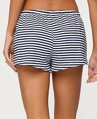 Edikted Women's Jainee Striped Drawstring Shorts