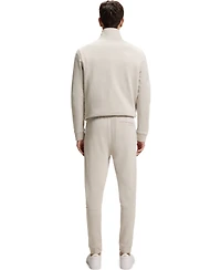 Boss by Hugo Men's Cotton-Terry Logo Patch Tracksuit Bottoms Pants