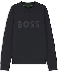 Boss by Hugo Men's Stretch-Cotton Tonal Logo Sweatshirt
