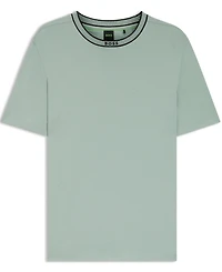 Boss by Hugo Men's Contrast Stripe Cotton T-Shirt