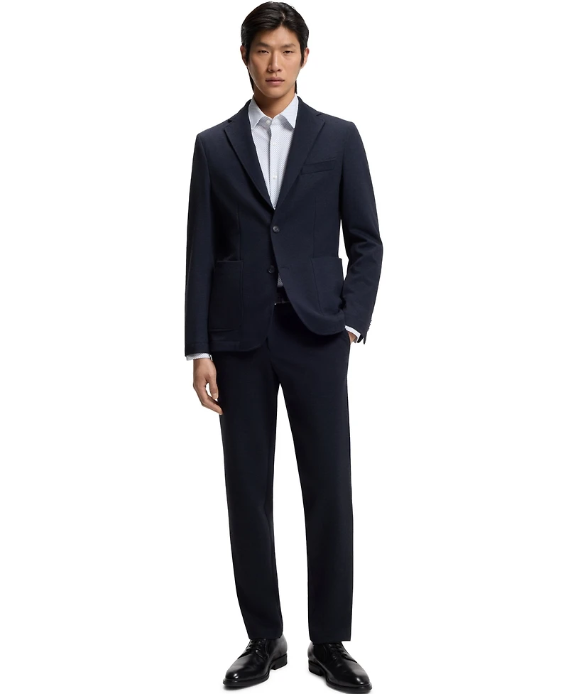 Boss by Hugo Men's Printed Performance-Stretch Slim-Fit Dress Shirt