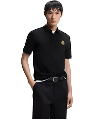 Boss by Hugo Men's Cotton-Pique Logo Artwork Polo Shirt