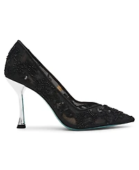 Betsey Johnson Women's Jenii Pointed-Toe Mesh Stiletto Pumps