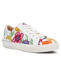 Betsey Johnson Women's Damon Floral Lace-Up Sneakers
