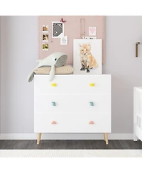 Streamdale Furniture Streamdale Kids 3 Drawer Dresser, Nightstand