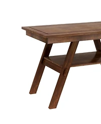 Streamdale Furniture 6-Piece Wooden Counter Dining Set with Bench & Storage