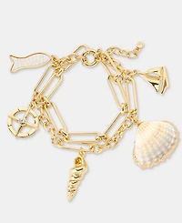 On 34th Gold-Tone Nautical Charm Bracelet, Macy's Exclusive