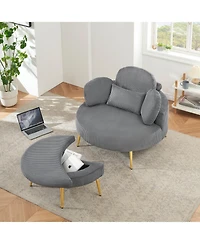 Streamdale 43" Grey Comfortable Chair - Meeting, Living, Bedroom