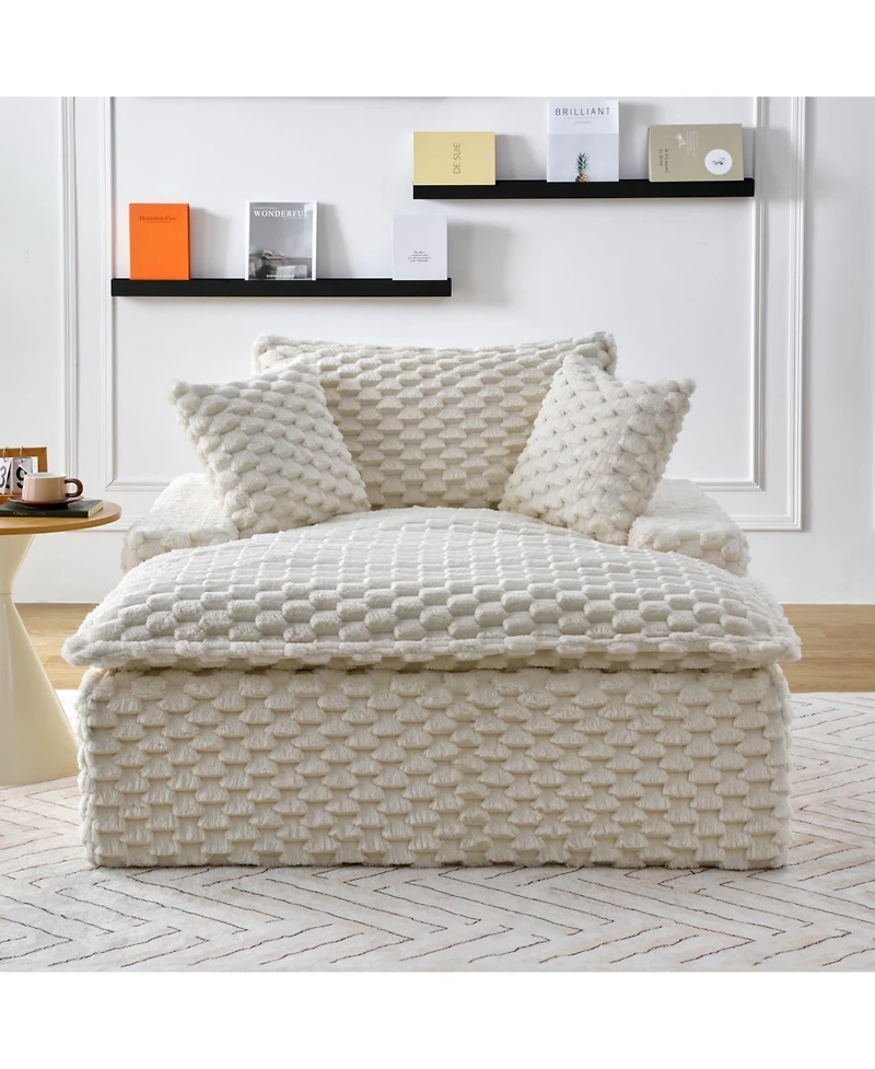 Streamdale Furniture 51" Comfort Sofa w/ 2 Pillows & Backrest